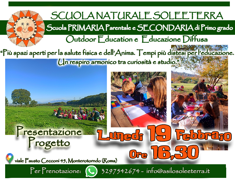 Presentazione Progetto Asilo nel Bosco SoleeTerra e Scuola Naturale SoleeTerra